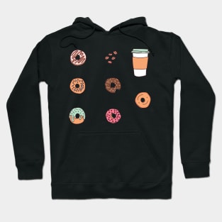 Donuts stickers Hoodie